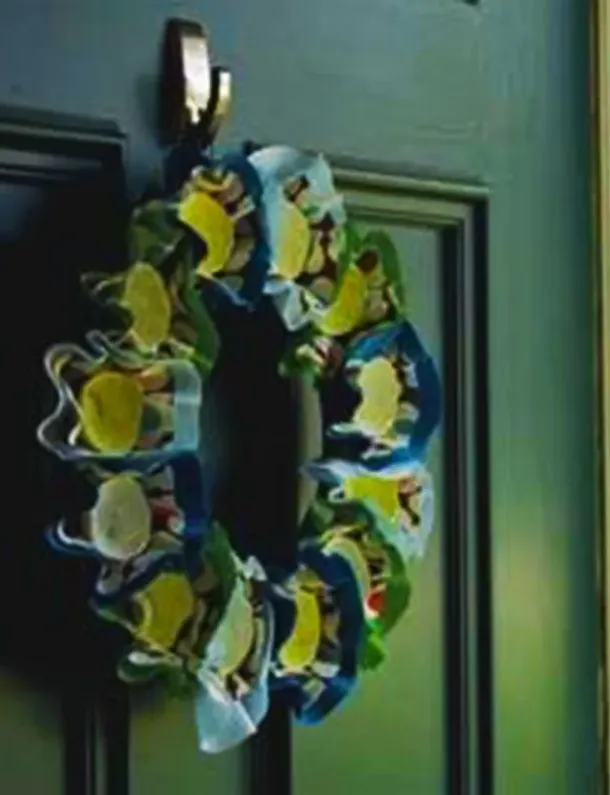 Ilustrasi Eggciting Flower Wreath