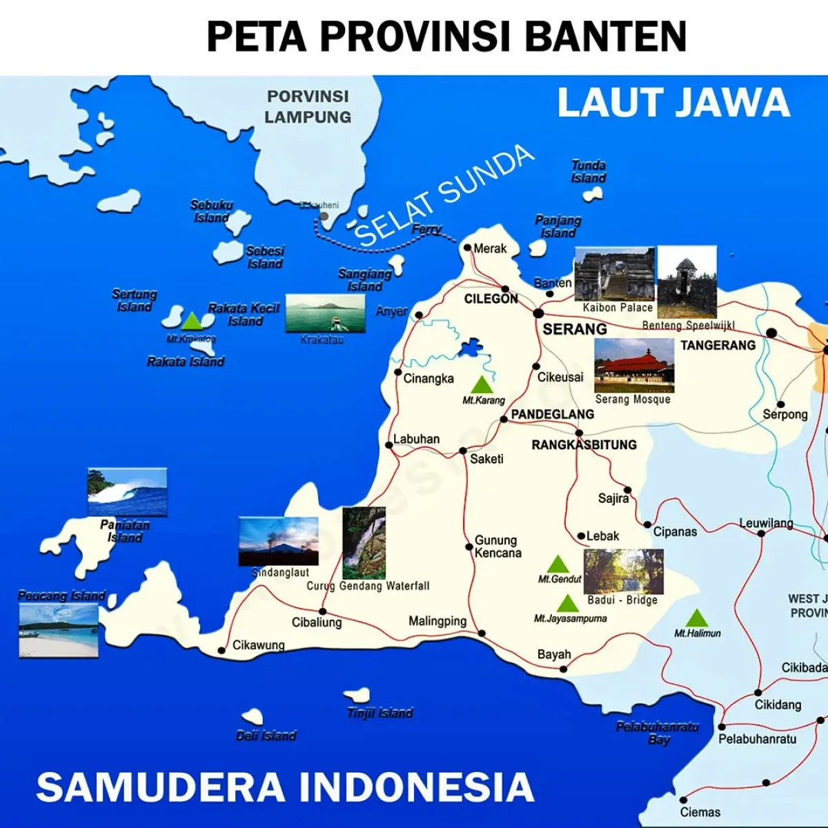 Ilustrasi Peta Provinsi Banten