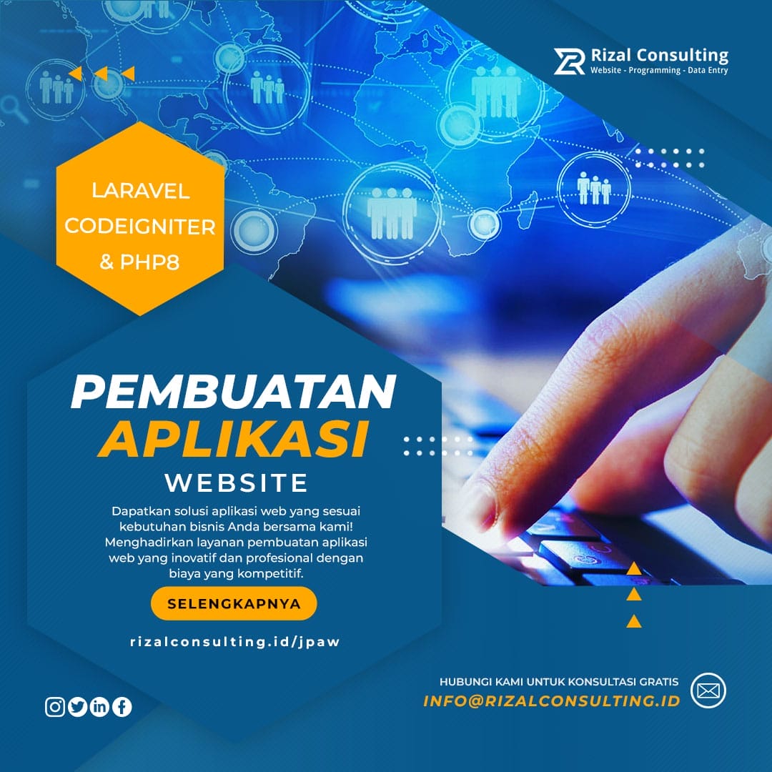 Jasa Pembuatan Aplikasi Berbasis Website | Beragam Fitur Inovatif Untuk Efektivitas Dan Optimalisasi Bisnis Anda. Tampilan Responsif Di Berbagai Perangkat | Klik Disini Untuk Kosultasi Gratis!