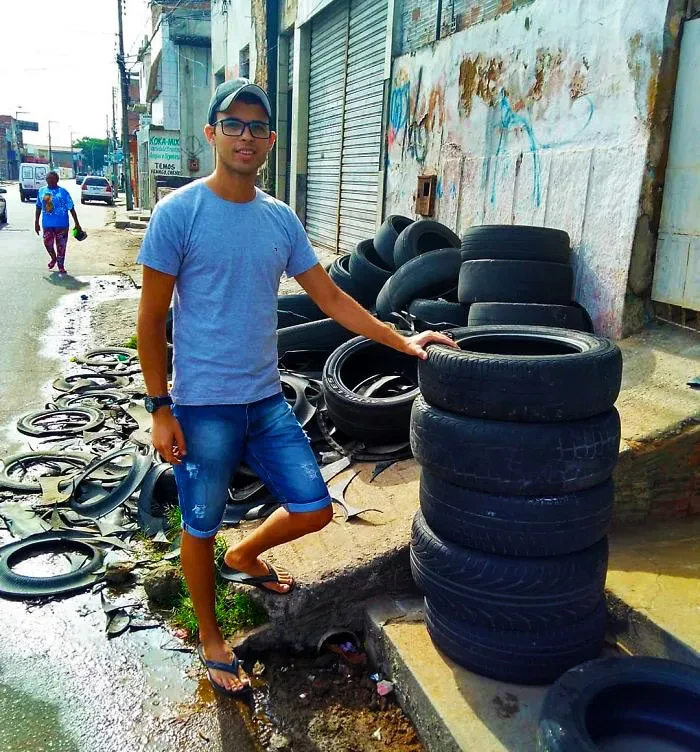11 Young Brazilian is turning old tires into beds for animals and the environment is grateful 5c5adc107eba3 700