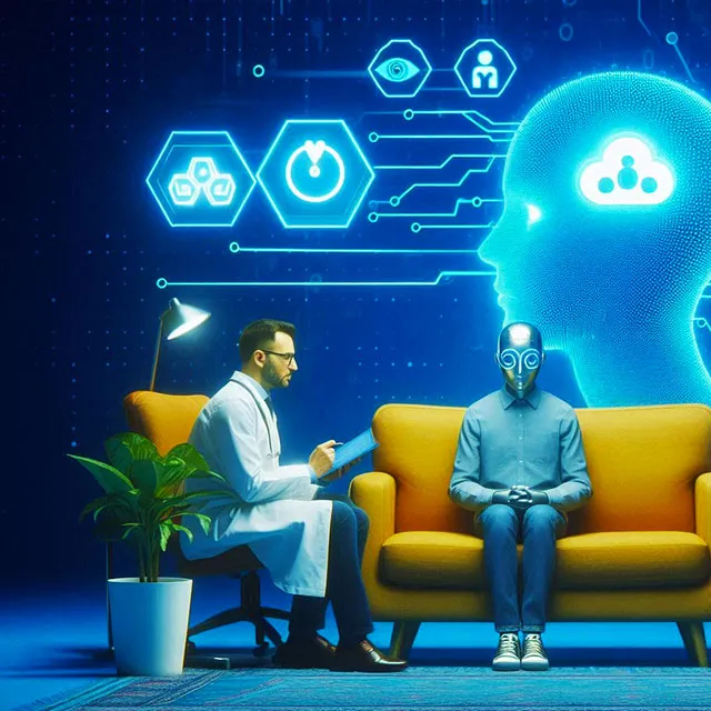 Ilustrasi Terapi AI