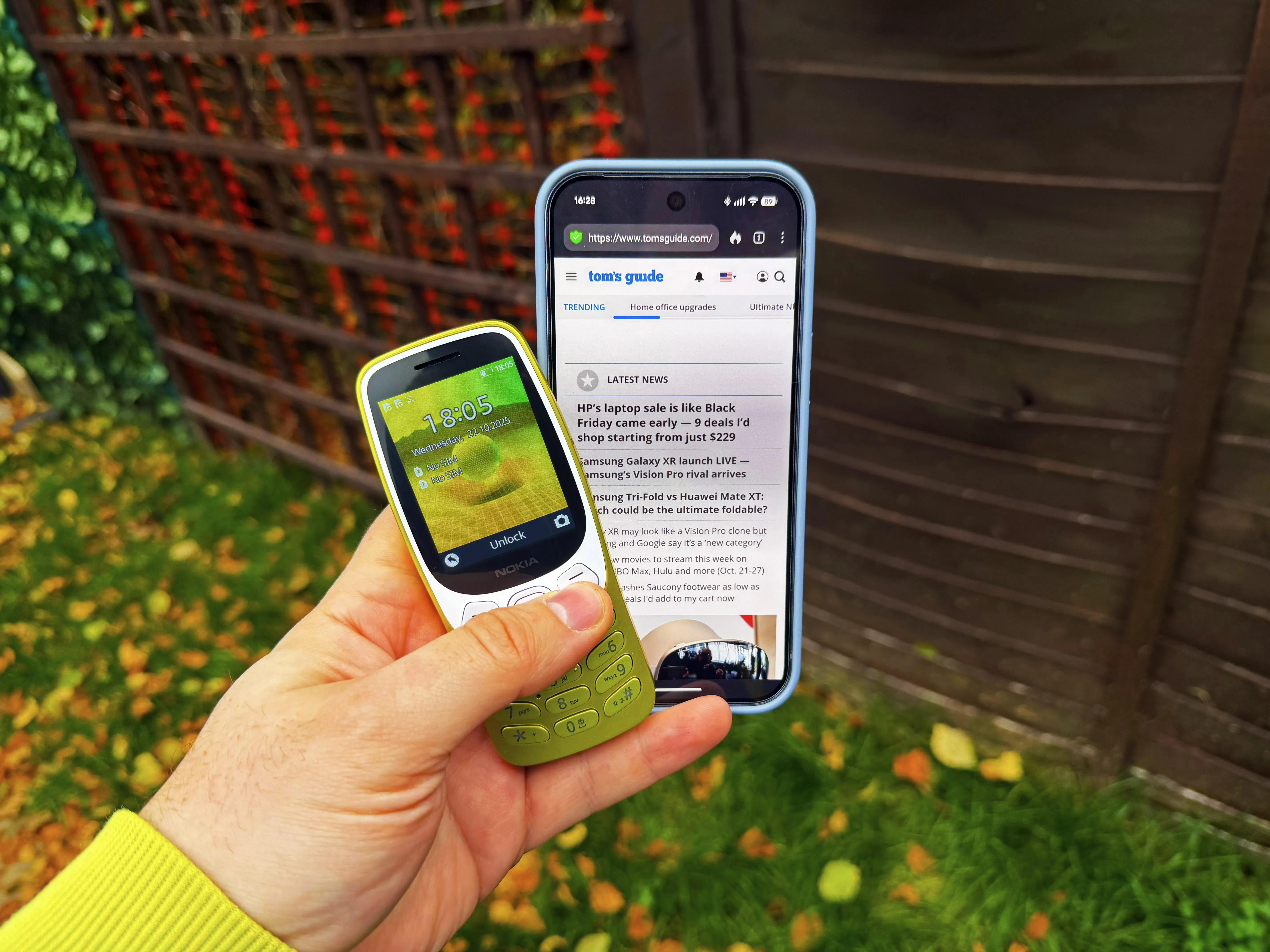 ilustrasi mengganti smartphone dengan dumbphone