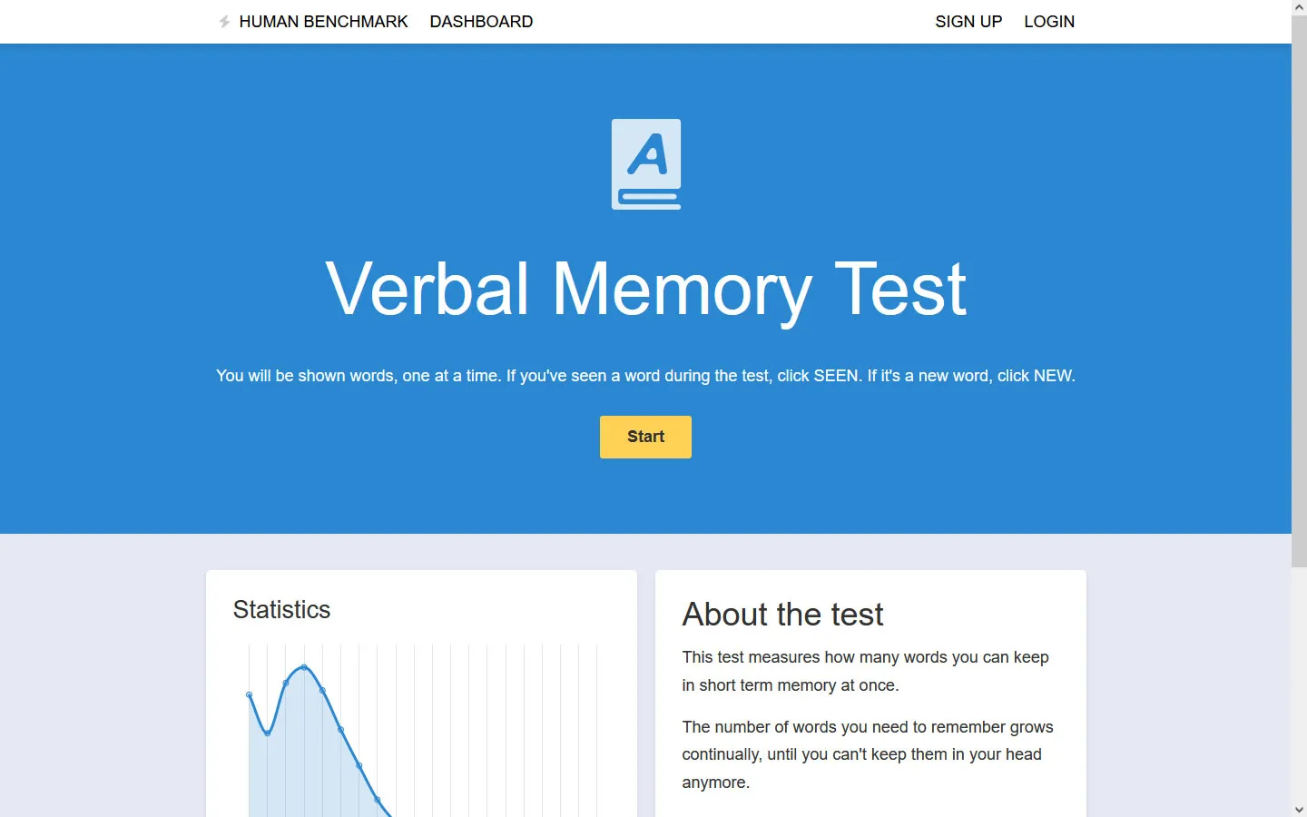 Ilustrasi Website Human Benchmark