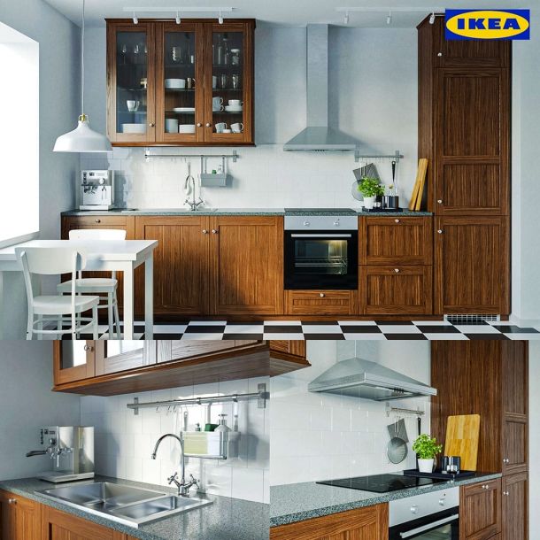 Ilustrasi Model 3D Kitchen Set. Sumber: cgtrader.com