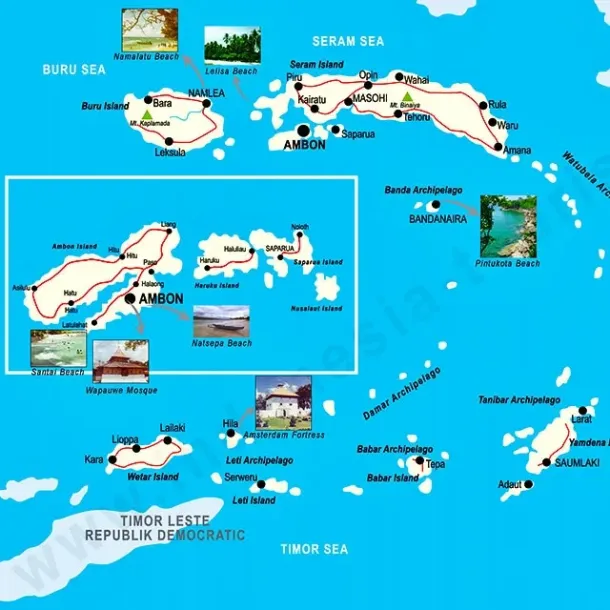 Peta Wisata Provinsi Maluku