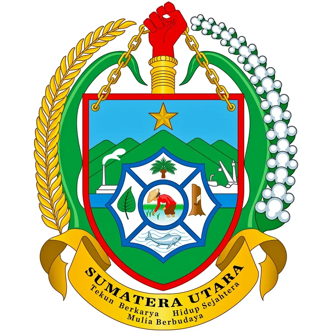 Ilustrasi Lambang Provinsi Sumatera Utara