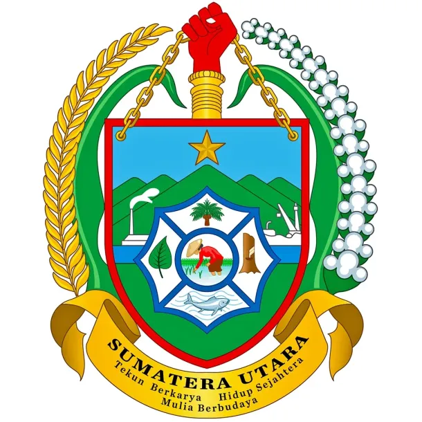 Ilustrasi Lambang Provinsi Sumatera Utara