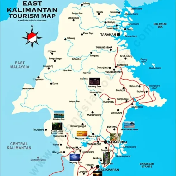 Peta Provinsi Kalimantan Timur