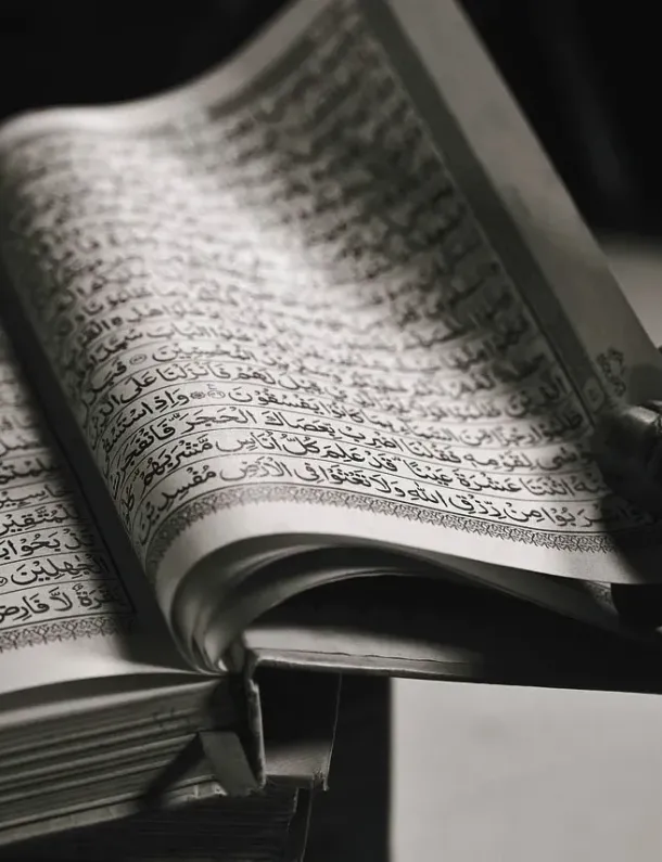 Ilustrasi Orangtua Membaca Quran Sendirian