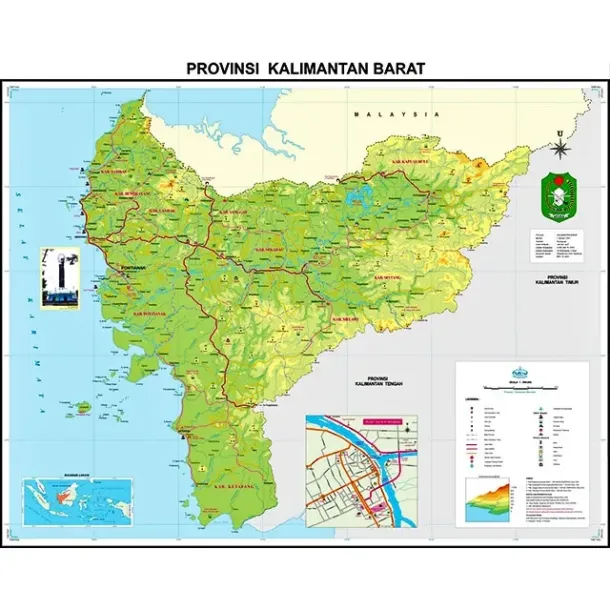 Peta Provinsi Kalimantan Barat