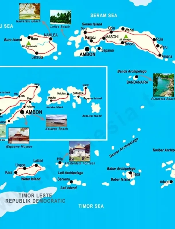 Peta Wisata Provinsi Maluku
