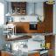 Ilustrasi Model 3D Kitchen Set. Sumber: cgtrader.com