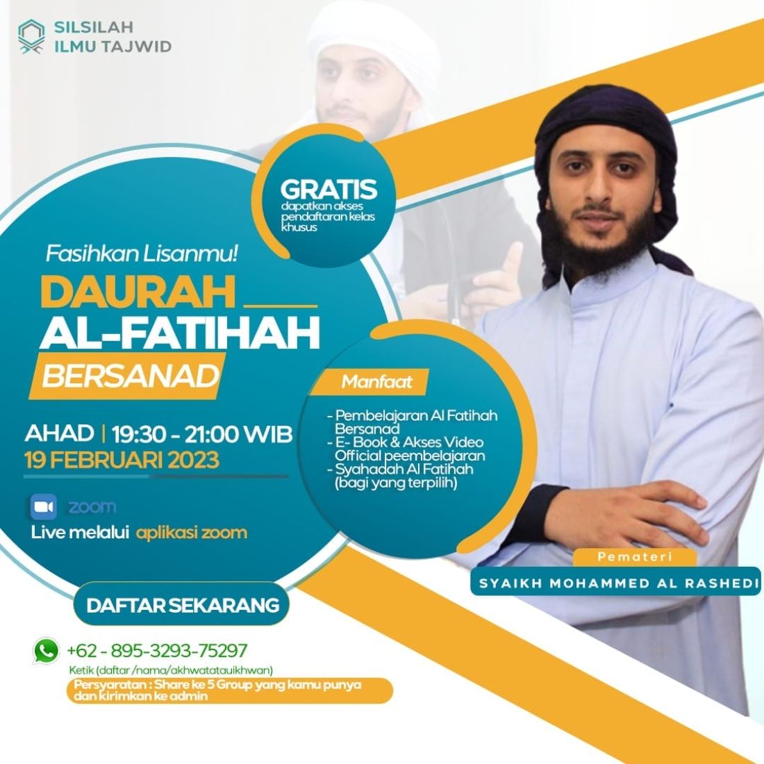 Pembelajaran dan Pelatihan Tahsin Surah Al Fatihah Bersanad