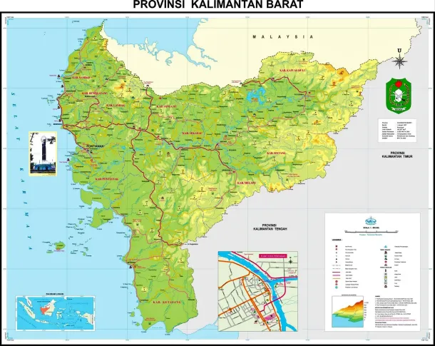 Peta Provinsi Kalimantan Barat