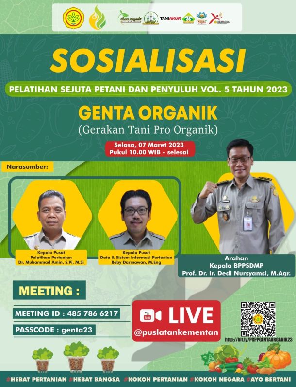 SOSIALISASI PELATIHAN SEJUTA PETANI DAN PENYULUH VOL. 5 TAHUN 2023