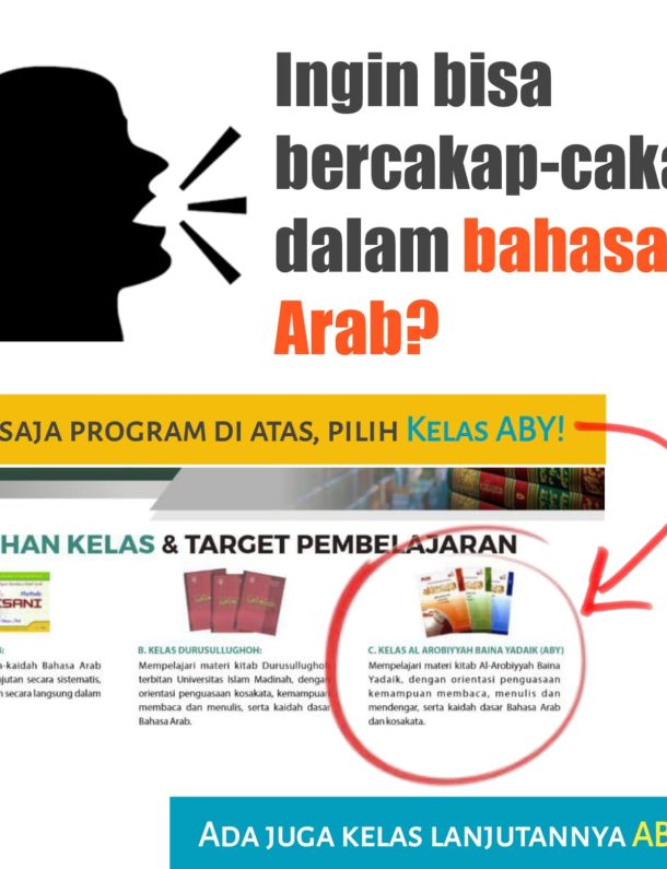 Pendaftaran Santri Baru 3 Bulan Bahasa Arab Super Intensif 2023