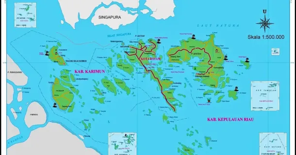 Ilustrasi Peta Provinsi Kepulauan Riau