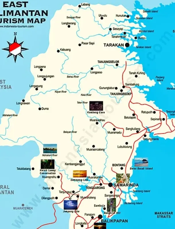 Peta Provinsi Kalimantan Timur