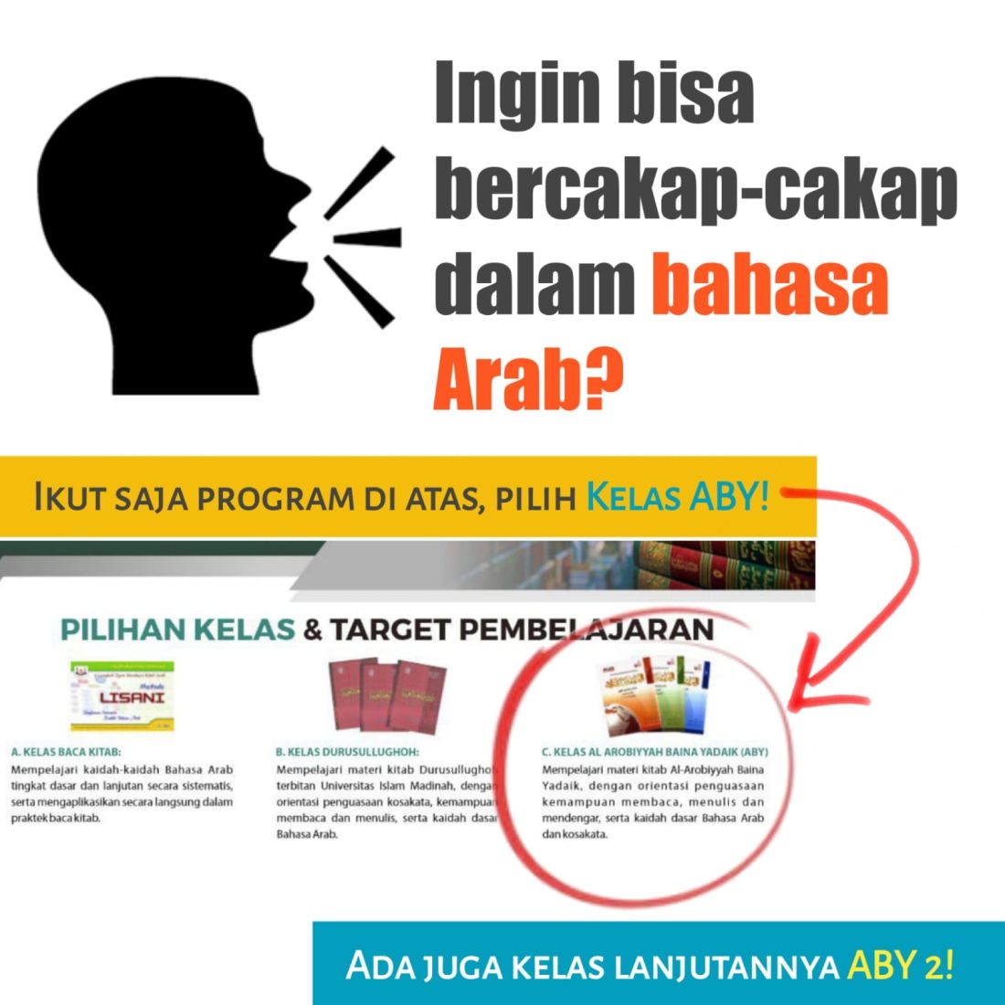 Pendaftaran Santri Baru 3 Bulan Bahasa Arab Super Intensif 2023