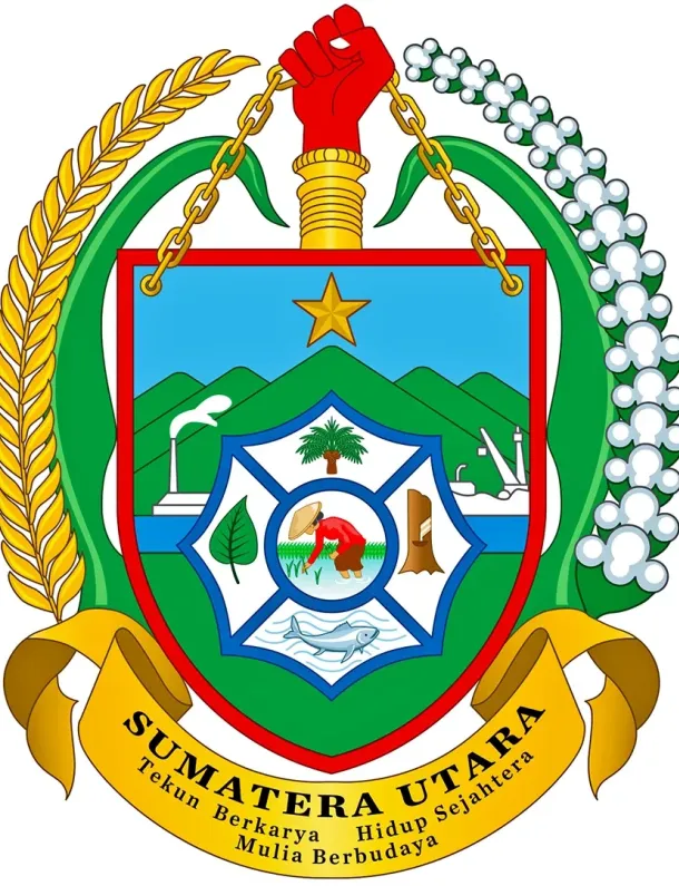 Ilustrasi Lambang Provinsi Sumatera Utara