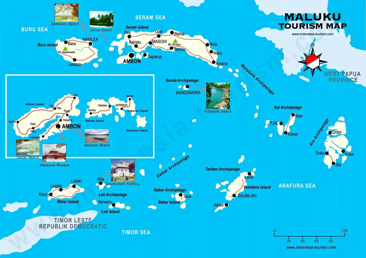 Peta Wisata Provinsi Maluku
