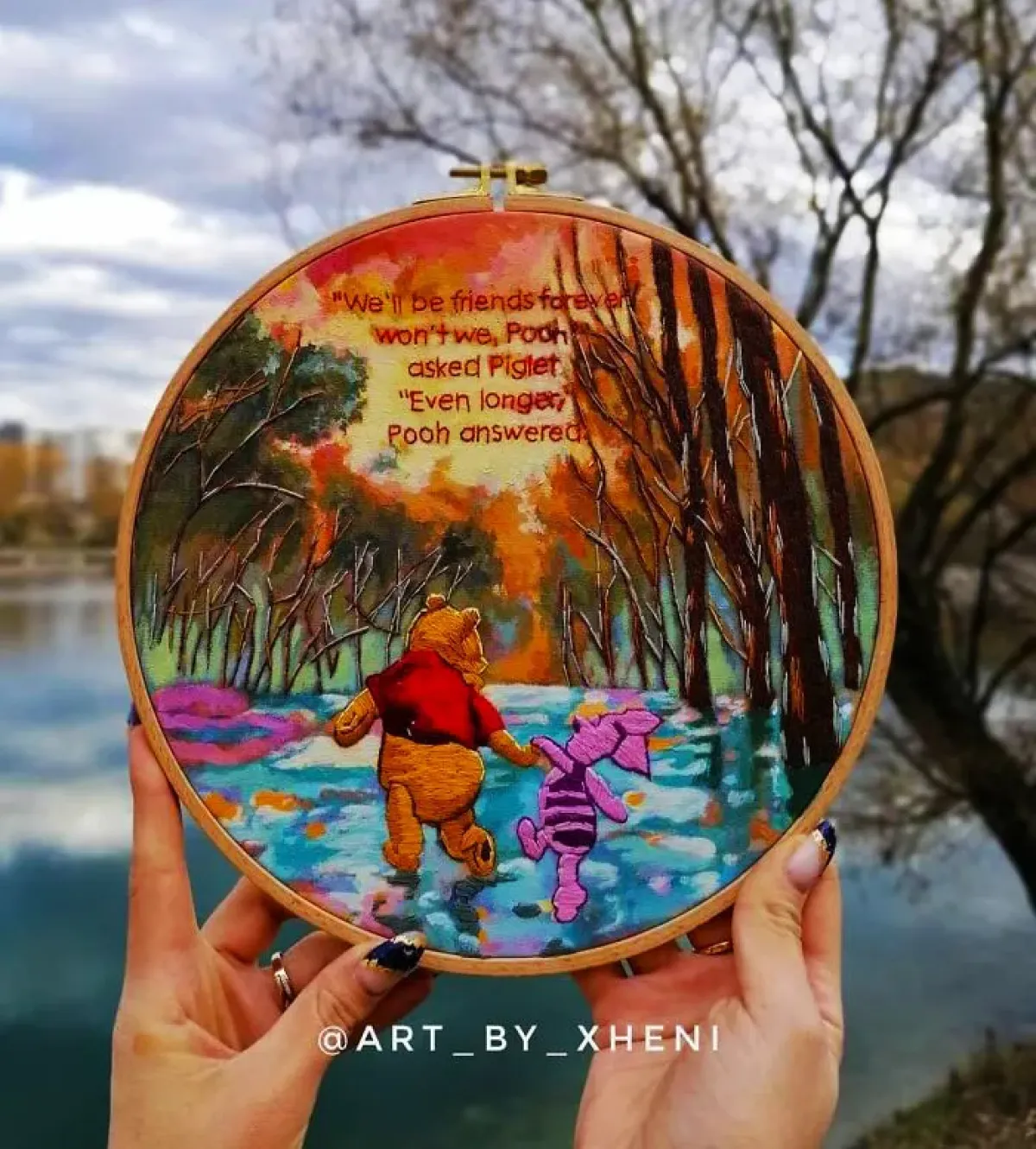 Ilustrasi Hasil Sulaman Karya Seniman Xheni Bandula