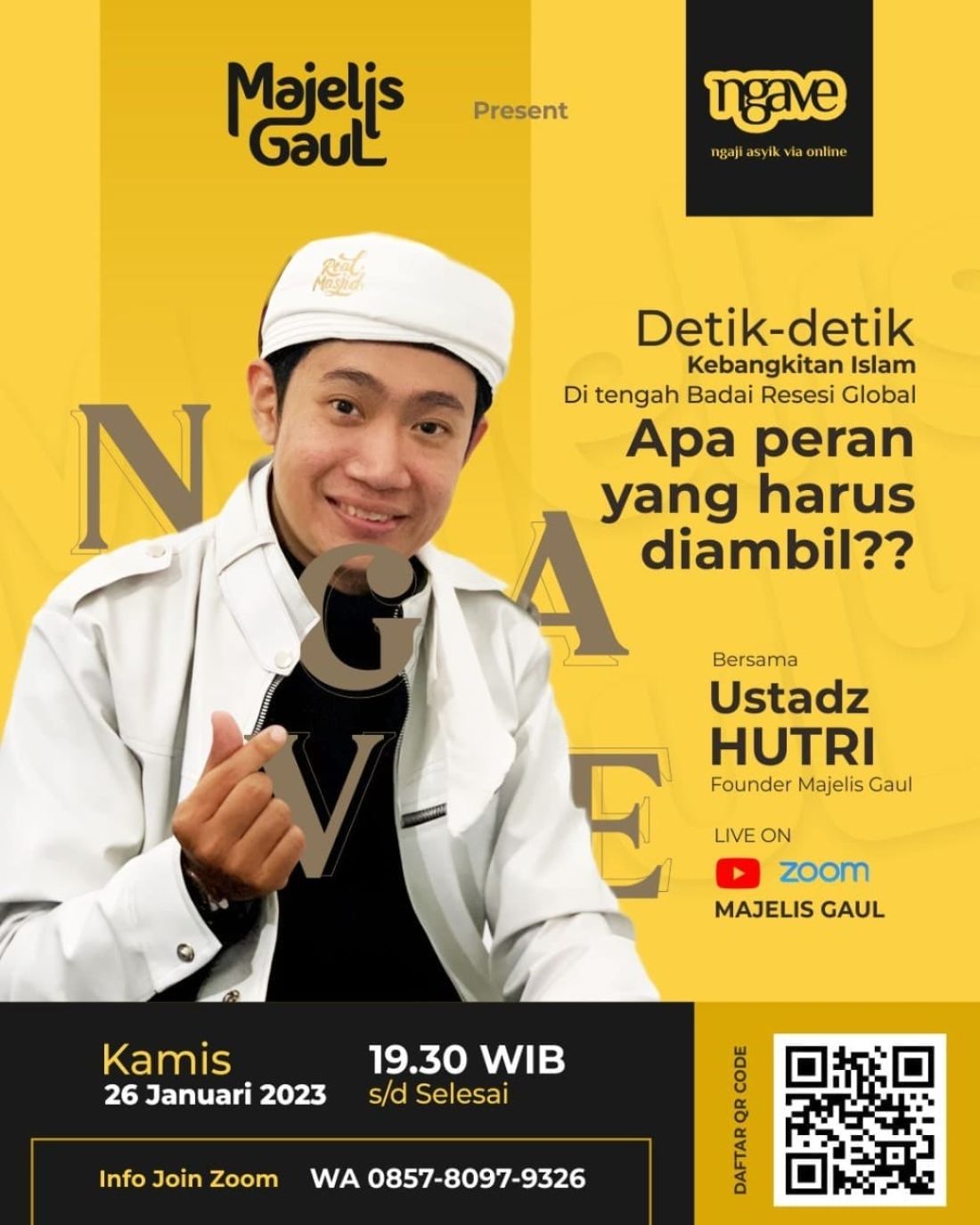 Brosur Zoom Meeting Cegah Kanker Serviks, Perempuan Sehat dan Berdaya