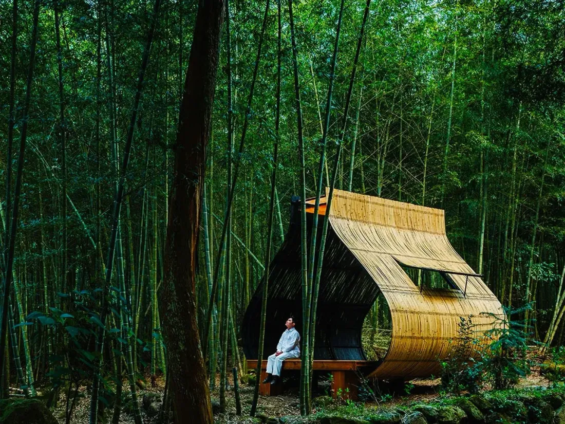 Ilustrasi Rumah Bambu Zongzi