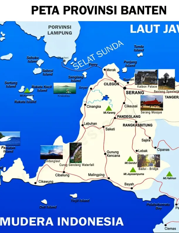 Ilustrasi Peta Provinsi Banten