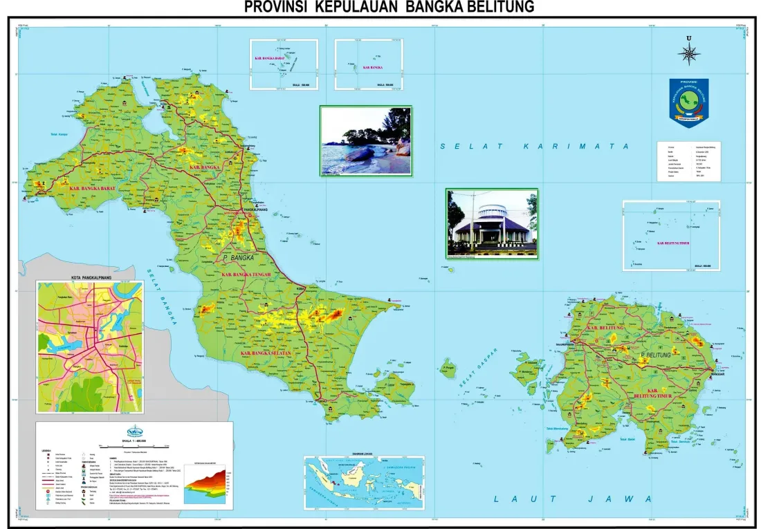 Peta Provinsi Bangka Belitung