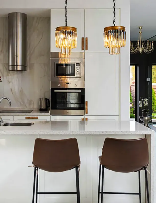 Dapur Modern dengan garis bersih. Sumber: Max Rahubovskiy