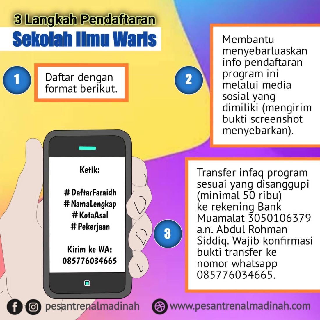 Pendaftaran Sekolah Ilmu Waris (Faraidh) Untuk Pemula Angkatan 17