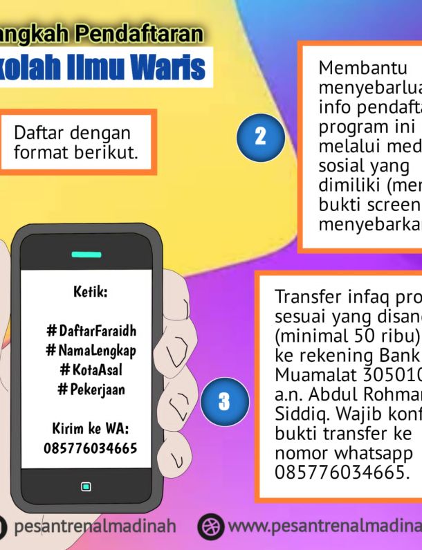 Pendaftaran Sekolah Ilmu Waris (Faraidh) Untuk Pemula Angkatan 17
