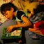 Anak tertidur memeluk buku setelah sesi read-aloud sebelum tidur