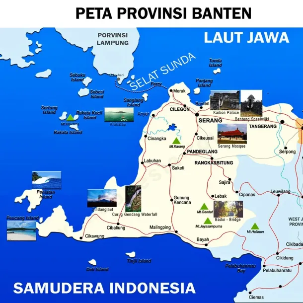 Ilustrasi Peta Provinsi Banten