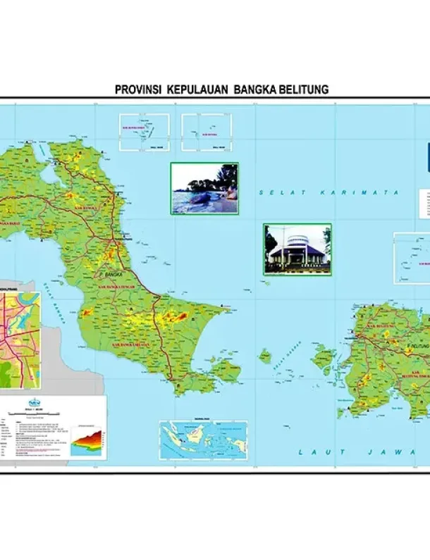 Peta Provinsi Bangka Belitung