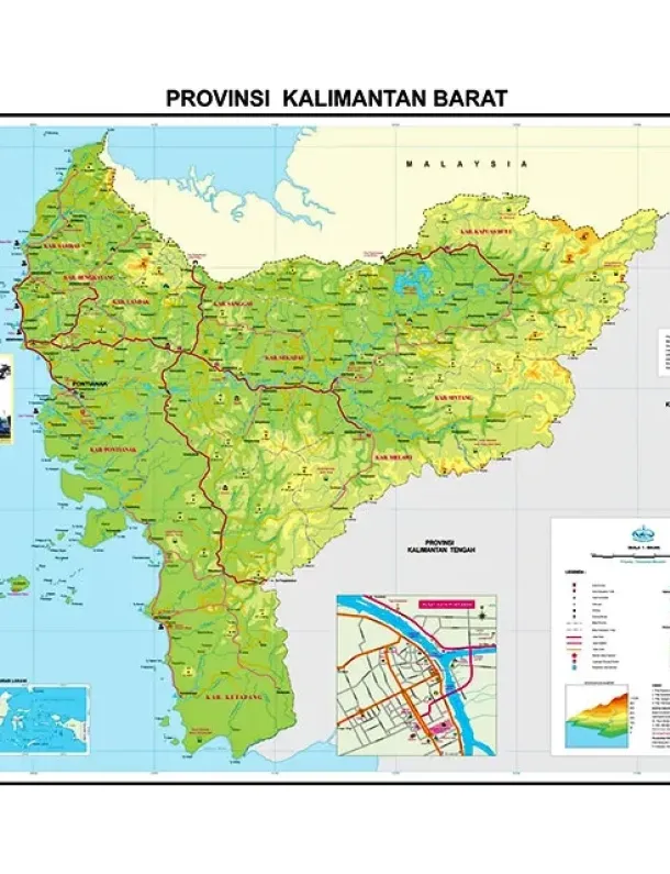 Peta Provinsi Kalimantan Barat